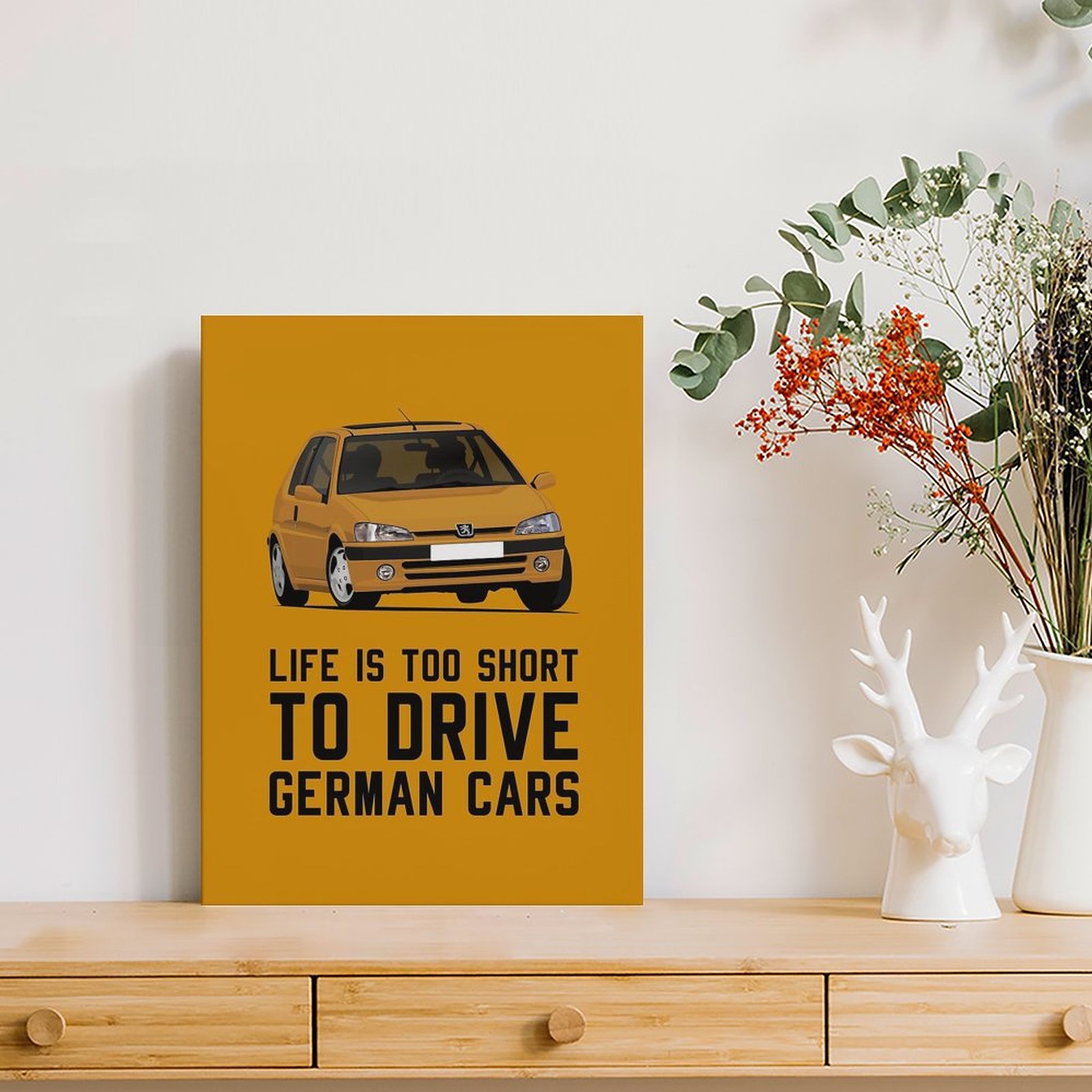 Pug 106 Life Is Too Short To D - Car Mirror recension och pris