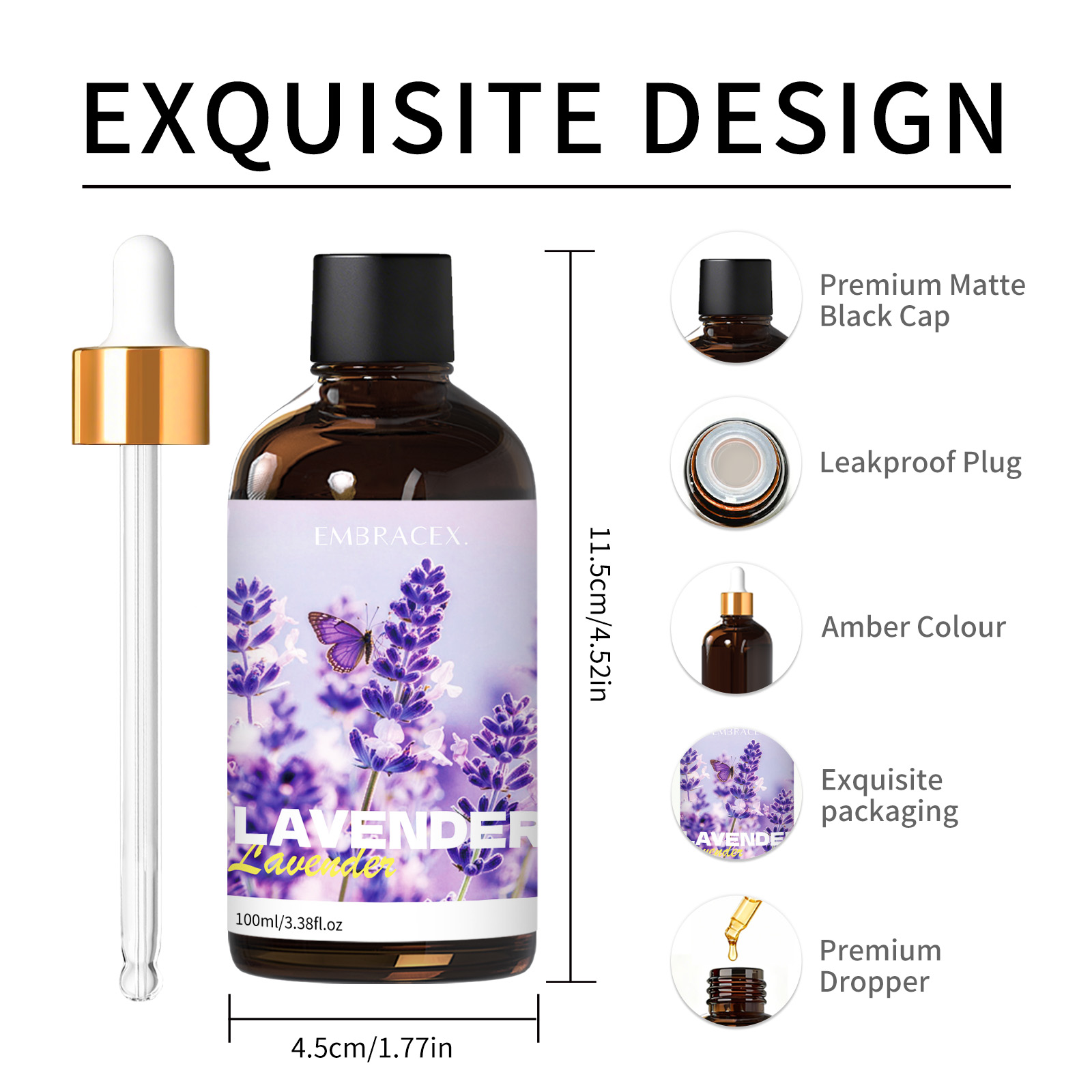 100ml Lavender Essential Oil H - Car Air Freshener recension och pris