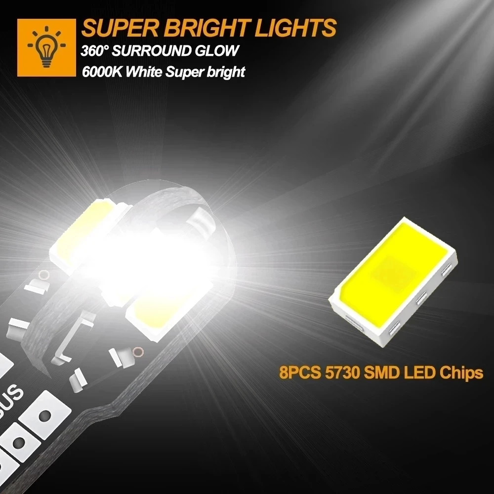 20/10PCS Car Interior Bulb W5W - Car Led Light recension och pris