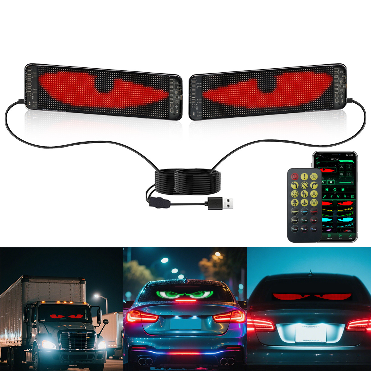 LED car soft screen, car mount - Car Led Light recension och pris