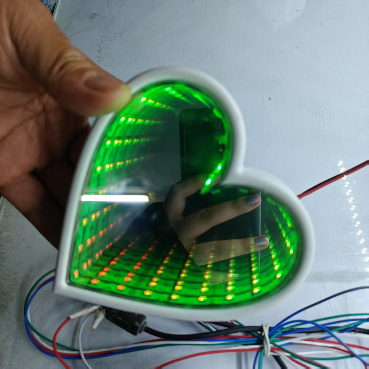 3D Multi-Color Infinity Mirror - Car Mirror recension och pris