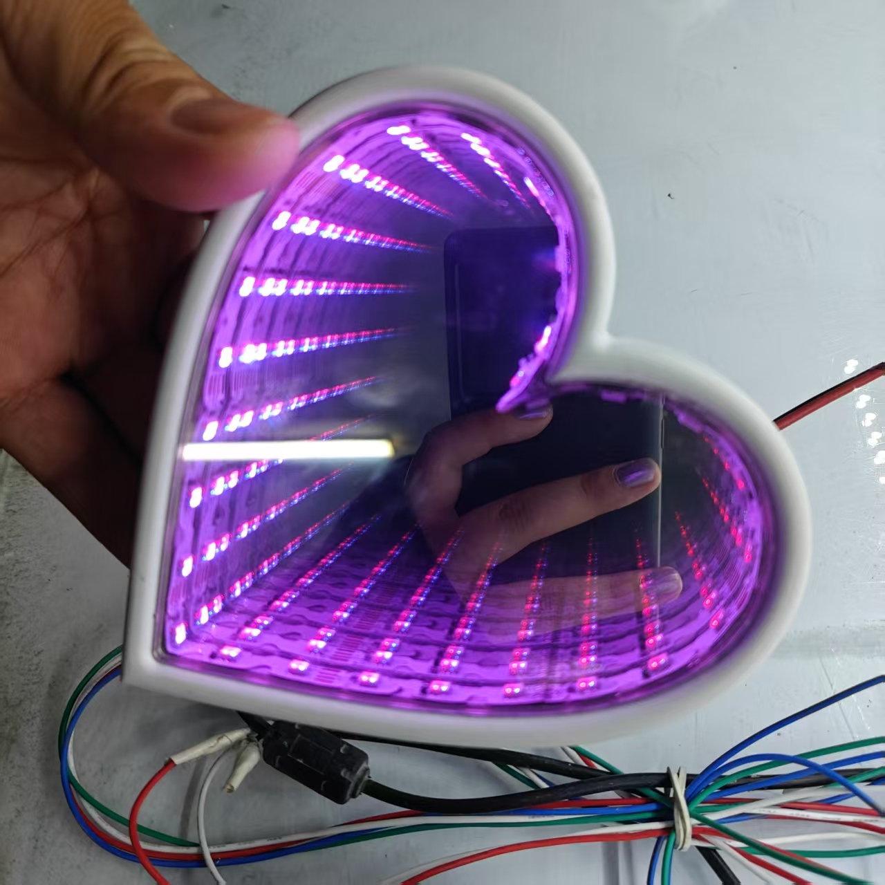 3D Multi-Color Infinity Mirror - Car Mirror recension och pris