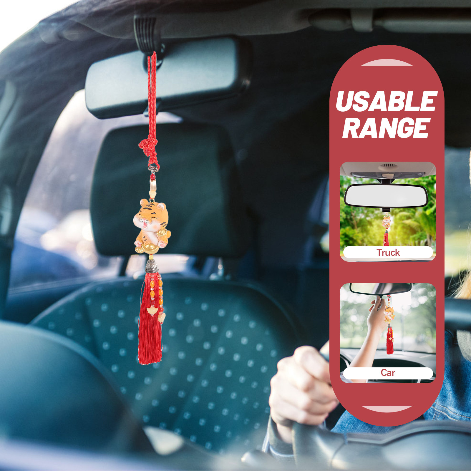 1Pcs Car Interior Tiger Pendan - Car Air Freshener recension och pris