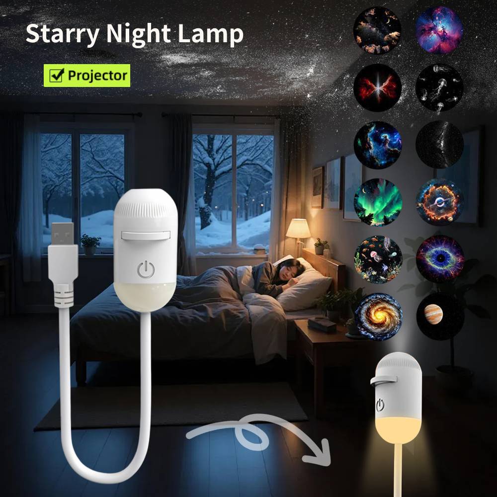 Mini Galaxy Star Projector Nig - Car Led Light recension och pris