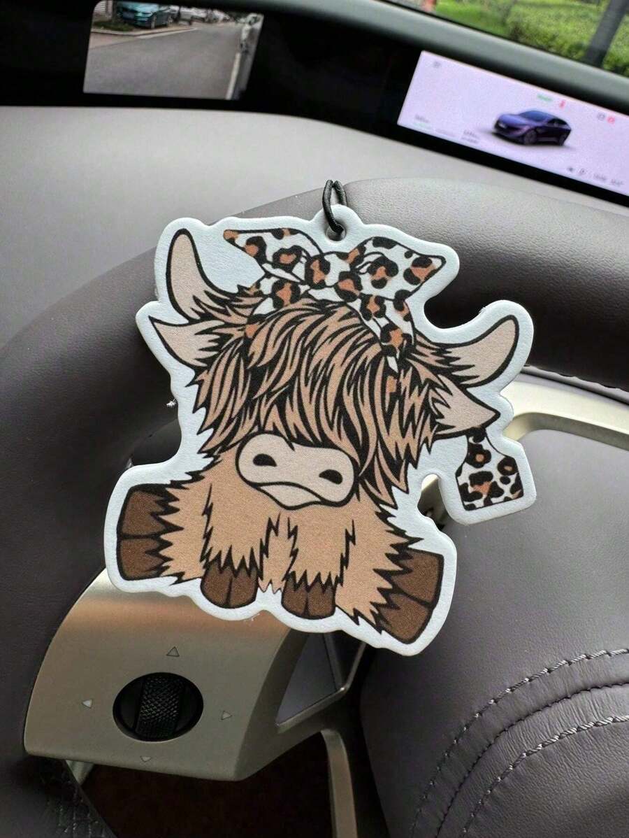 Cartoon Highland Cow Car Air F - Car Air Freshener recension och pris