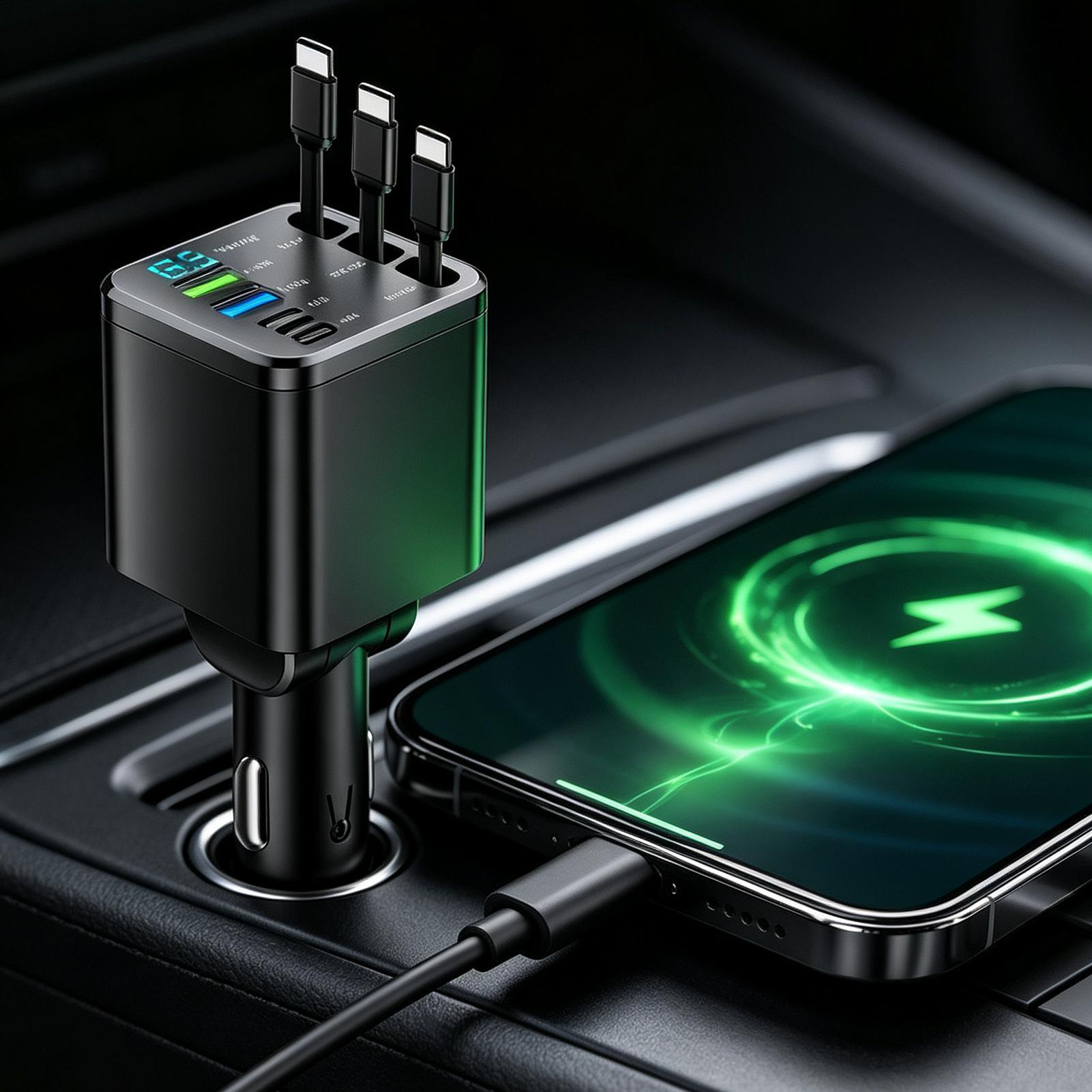 Retractable Charger For Car 10 - Car Charger recension och pris