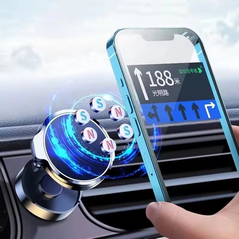 Round Folding Magnetic Car Hol - Car Phone Holder recension och pris