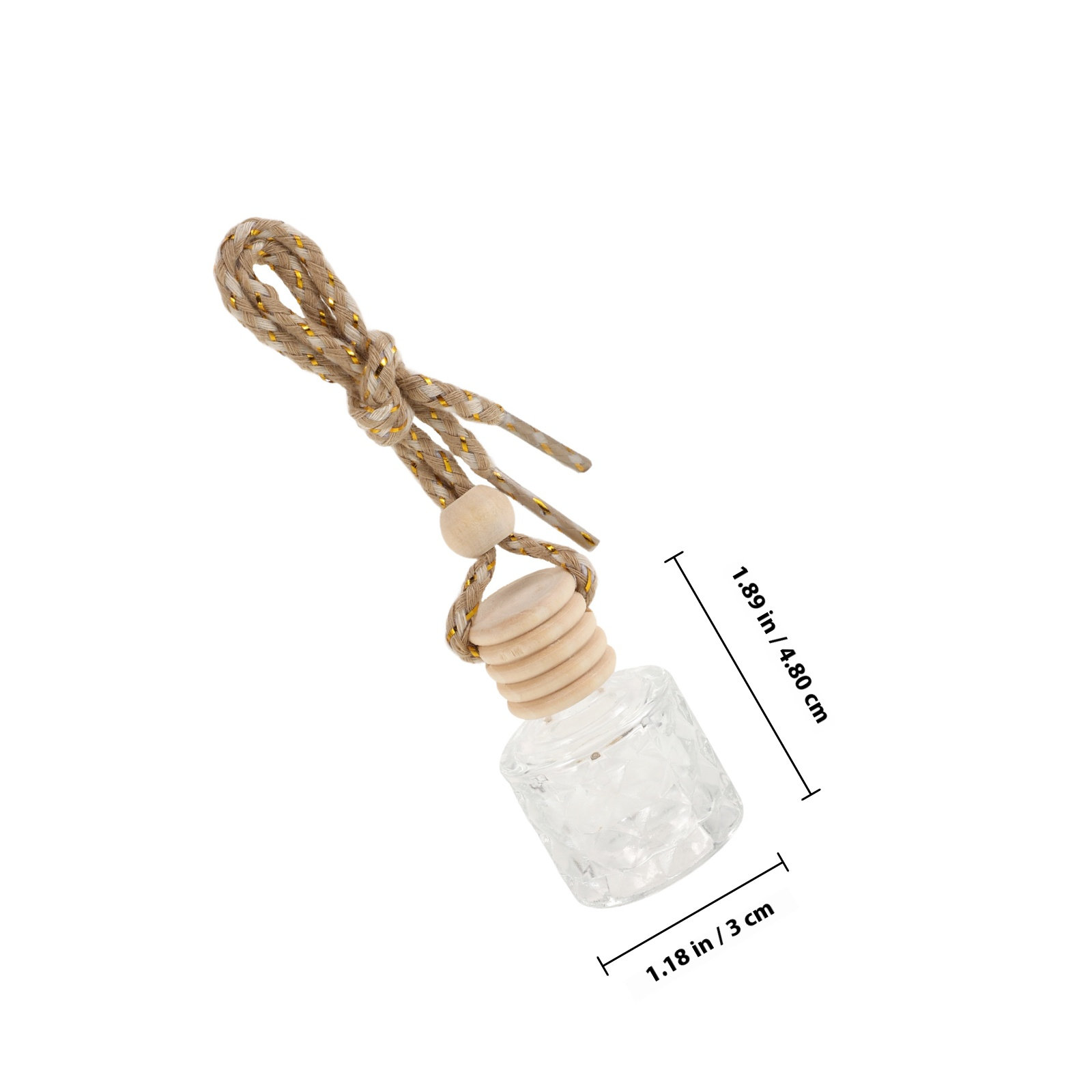 2 pcs Glass Essential Oil Bott - Car Air Freshener recension och pris